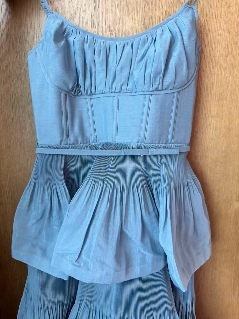 Zimmermann Tiered Midi Dress in Dusty Blue size 0 - Picture 12 of 12